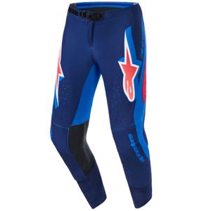 Motokros hlače Alpinestars Supertech Vista temno modre-koralno-kobaltne