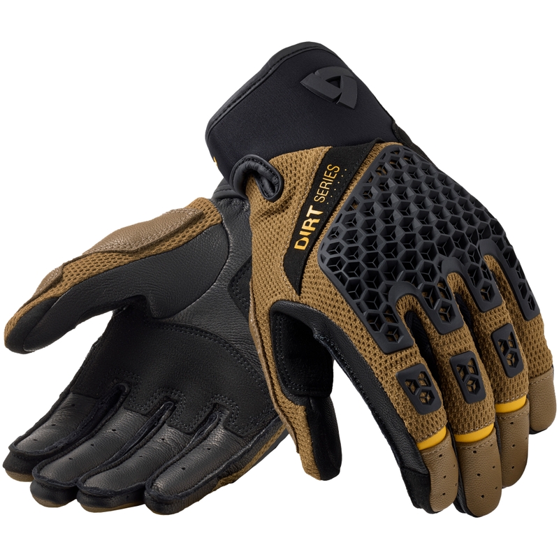 Moto rokavice Revit Caliber 2 črno-rjave barve