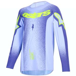 Otroški motokros dres Alpinestars Supertech Scenz vijolično-fluo rumen