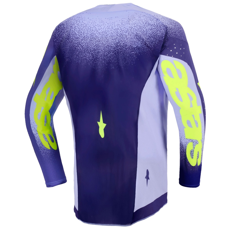 Otroški motokros dres Alpinestars Supertech Scenz vijolično-fluo rumen