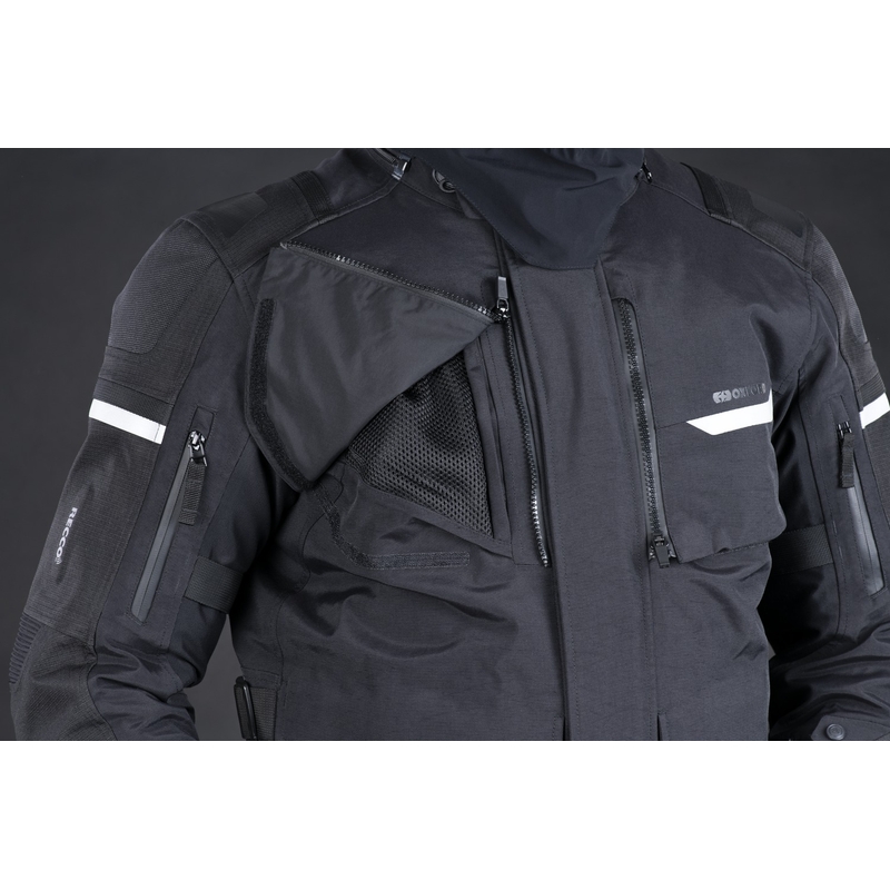 Moto jakna Oxford Advanced Stormland Dry2Dry™ črne barve