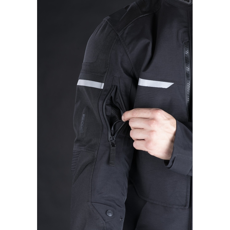 Moto jakna Oxford Advanced Stormland Dry2Dry™ črne barve
