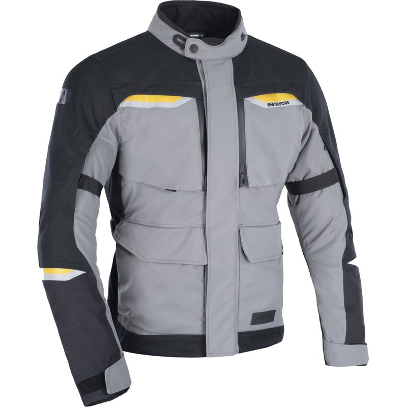 Moto jakna Oxford Advanced Mondial 2.0 Dry2Dry™ črno-siva