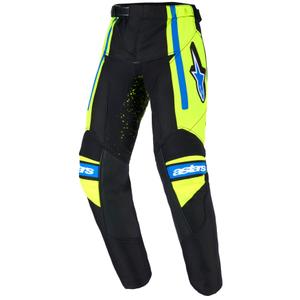 Otroške motokros hlače Alpinestars Racer Nomur temno modro-fluo rumeno-črne