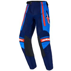 Otroške motokros hlače Alpinestars Racer Nomur temno modro-oranžno-črne