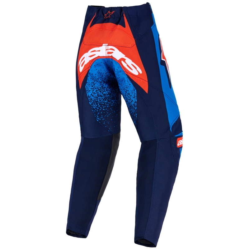 Otroške motokros hlače Alpinestars Racer Nomur temno modro-oranžno-črne