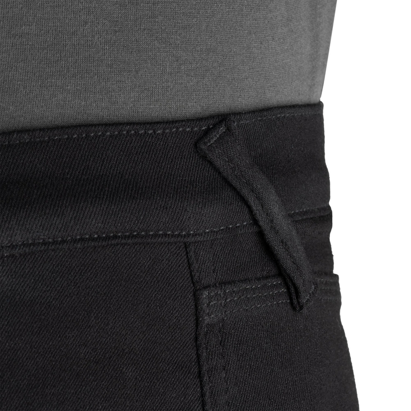 OXFORD ORIGINAL APPROVED SUPER STRETCH JEANS AA SLIM FIT skrajšane motoristične kavbojke črne barve