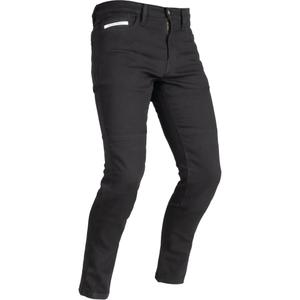 OXFORD ORIGINAL APPROVED SUPER STRETCH JEANS AA SLIM FIT skrajšane motoristične kavbojke črne barve