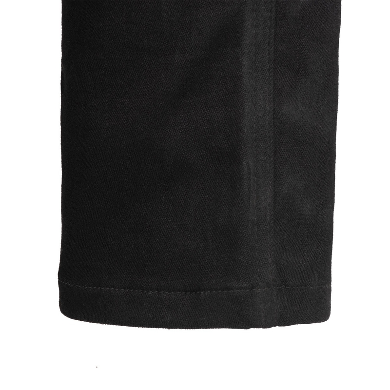 OXFORD ORIGINAL APPROVED SUPER STRETCH JEANS AA SLIM FIT skrajšane motoristične kavbojke črne barve