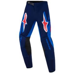 Otroške motokros hlače Alpinestars Supertech Vista temno modre-koralne-kobaltne