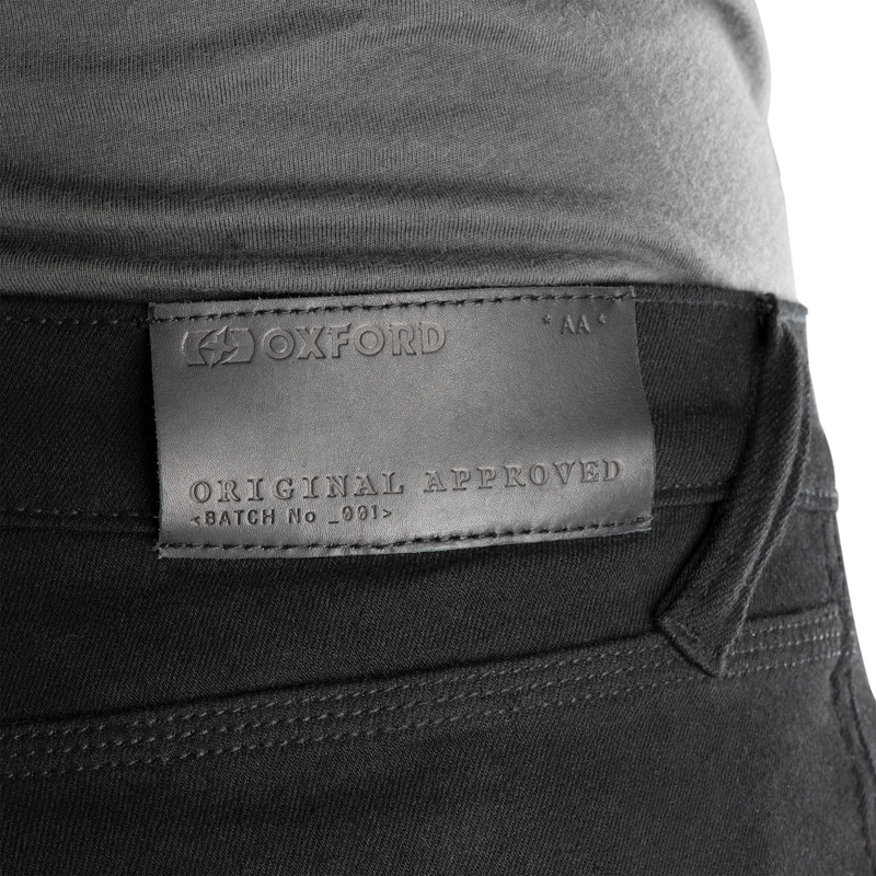 Ženske motoristične kavbojke OXFORD ORIGINAL APPROVED SUPER STRETCH JEANS AA SLIM FIT črne
