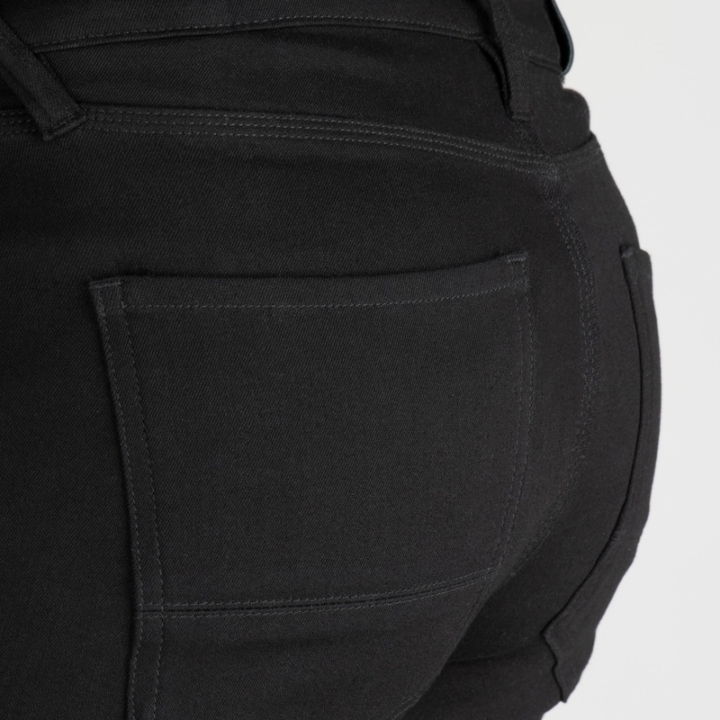 Ženske motoristične kavbojke OXFORD ORIGINAL APPROVED SUPER STRETCH JEANS AA SLIM FIT črne