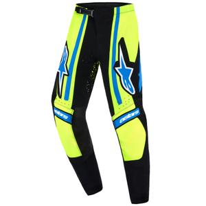 Otroške motokros hlače Alpinestars Techstar Nomur temno modre-fluo rumene-modre