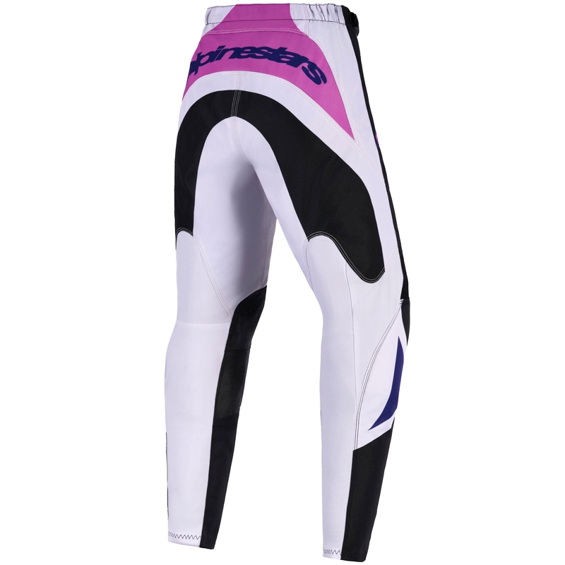Otroške motokros hlače Alpinestars Fluid Grid črno-svetlo sivo-vijolične