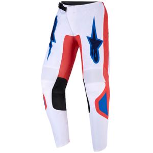 Otroške motokros hlače Alpinestars Fluid Grid oranžno-modro-bele