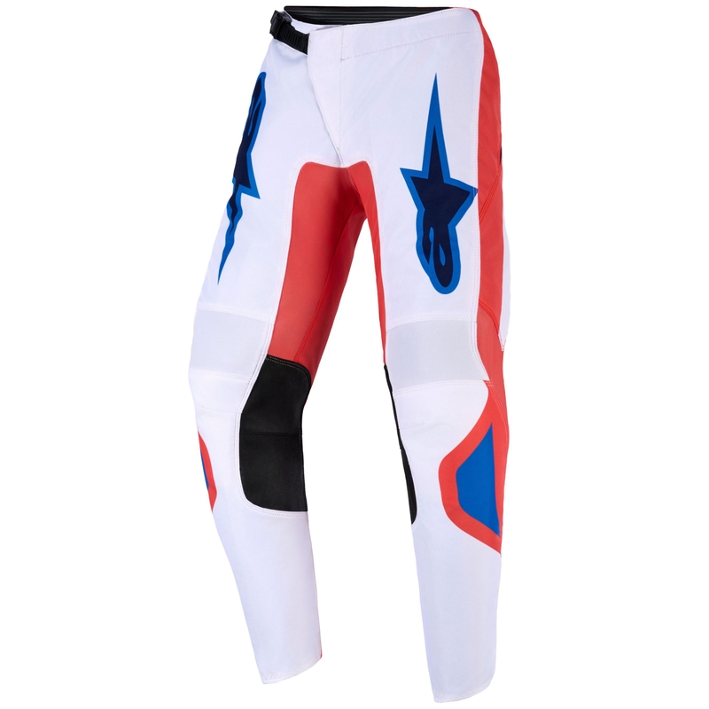 Otroške motokros hlače Alpinestars Fluid Grid oranžno-modro-bele