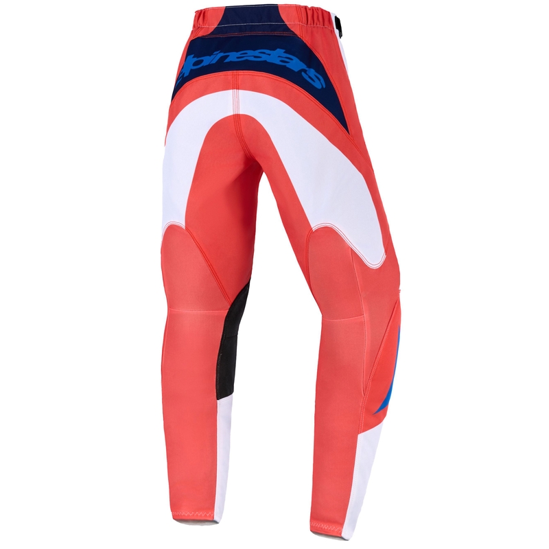 Otroške motokros hlače Alpinestars Fluid Grid oranžno-modro-bele