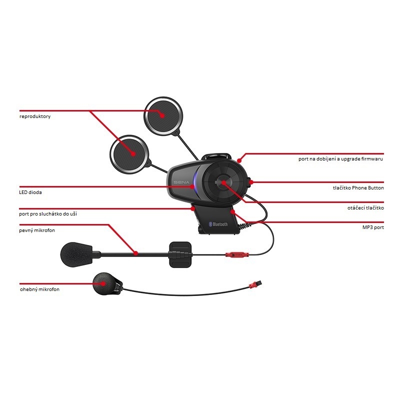 Bluetooth slušalke za prostoročno telefoniranje SENA 10S