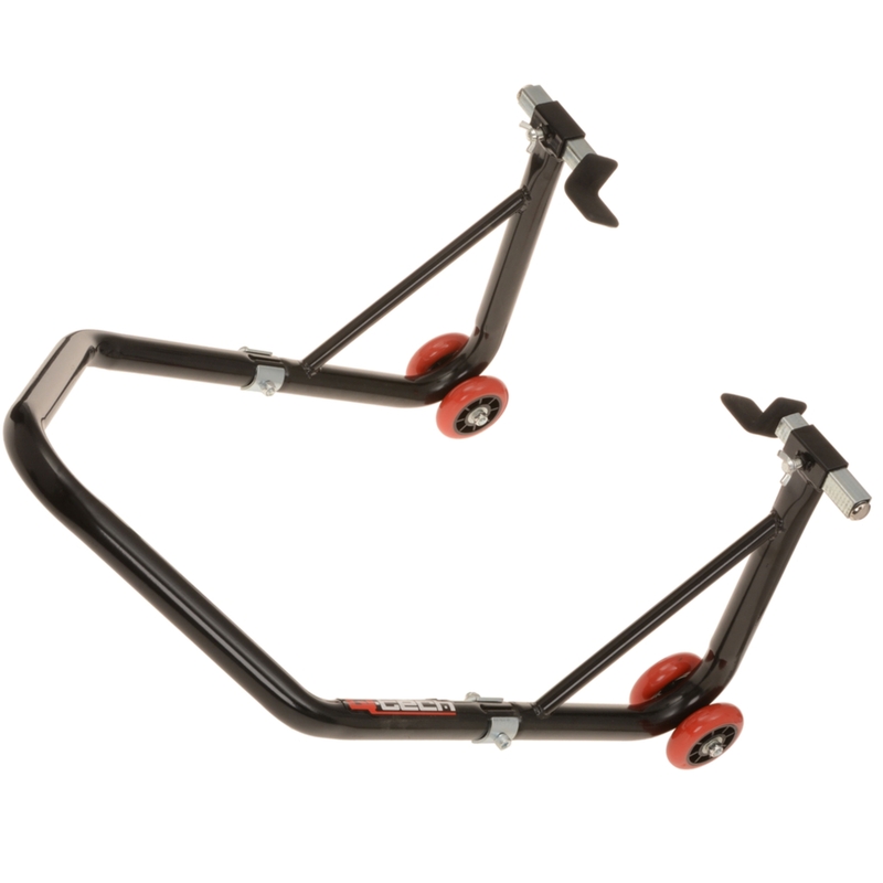 Stojalo za motor Q-TECH spredaj - za očala/zadaj črno