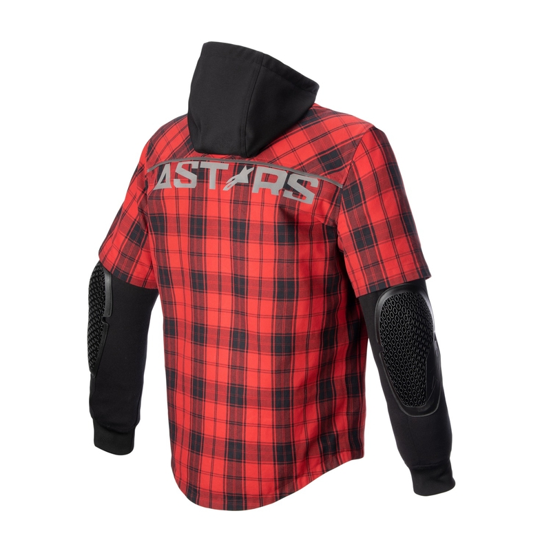Moto majica Alpinestars MO.ST.EQ Tartan rdeče-črna