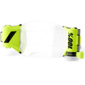 Sistem ROLL-OFF za otroška MX očala 100% Forecast NOVA GENERACIJA prozorna