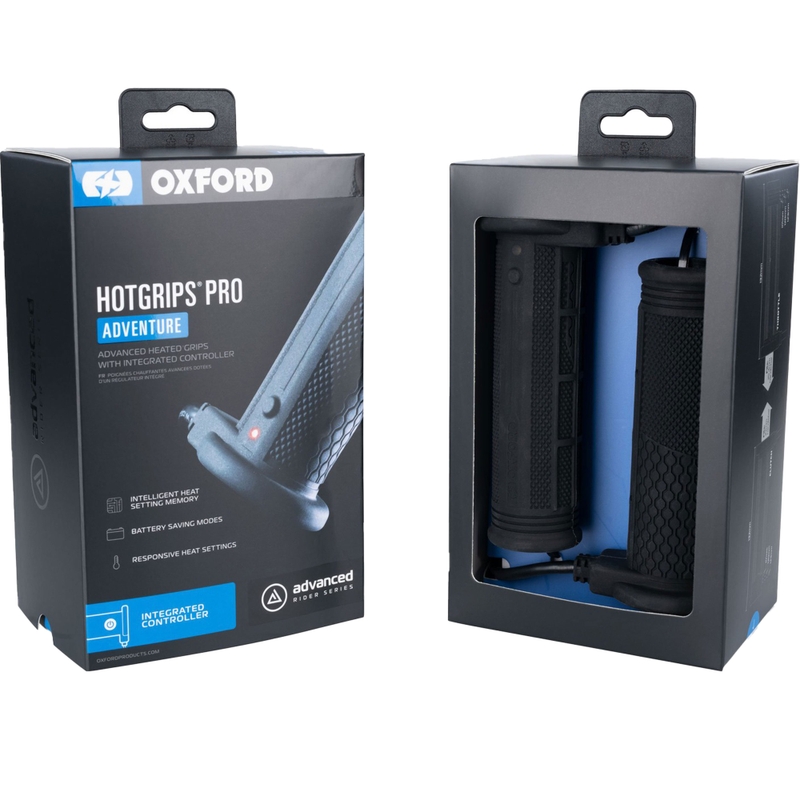 Ogrevani ročaji Oxford Hotgrips PRO Adventure z integriranimi krmilnimi elementi v ročaju