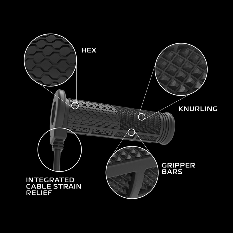 Ogrevani ročaji Oxford Hotgrips PRO Adventure z integriranimi krmilnimi elementi v ročaju