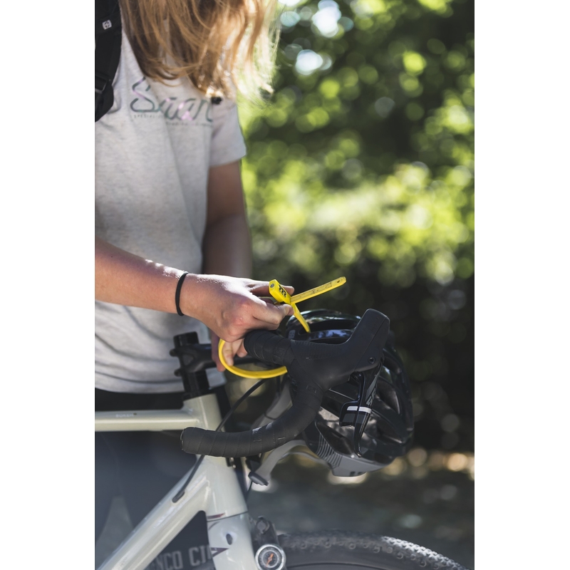 Zaklep Oxford Combi Zip Lock za čelade in dodatke, črne barve