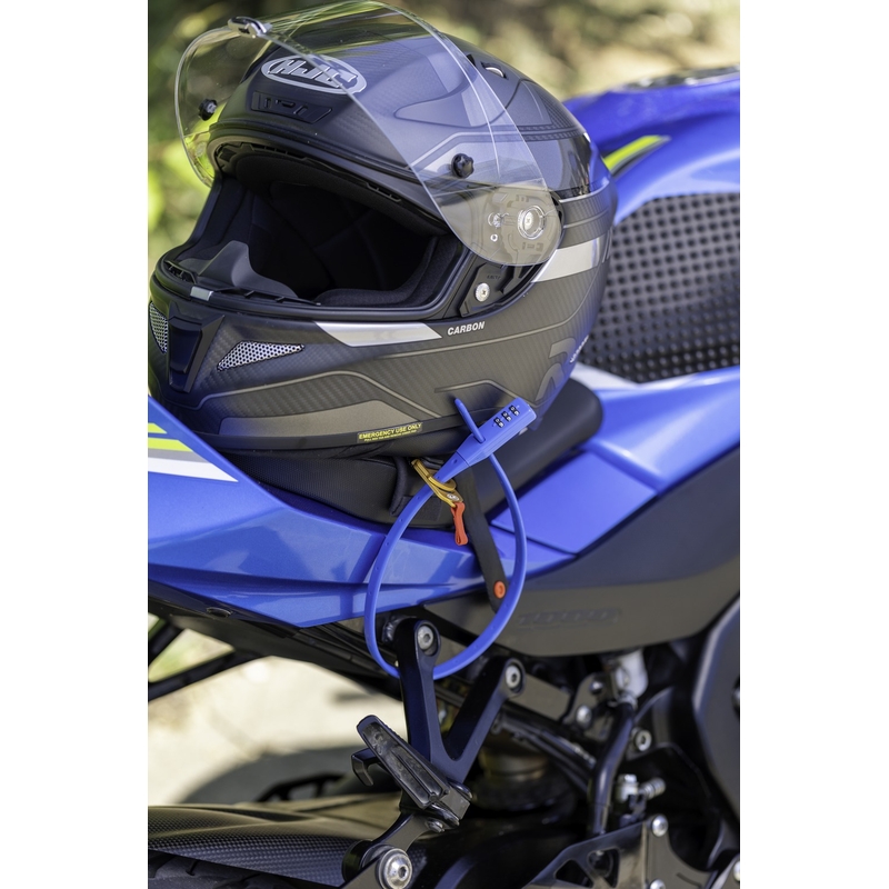 Zaklep Oxford Combi Zip Lock za čelade in dodatke, črne barve