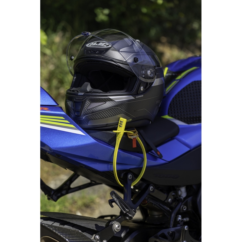 Zaklep Oxford Combi Zip Lock za čelade in dodatke, črne barve