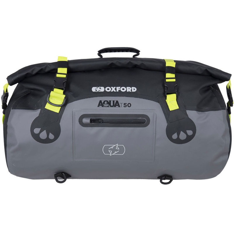 Oxford Aqua T-50 Roll Bag 50 l vodoodporna torba črno-siva-fluo rumena
