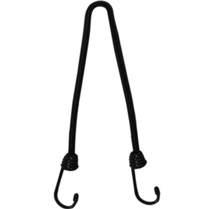 Oxfordski pajkov trak 450/10 mm z žičnatimi kaveljčki na koncih, črn