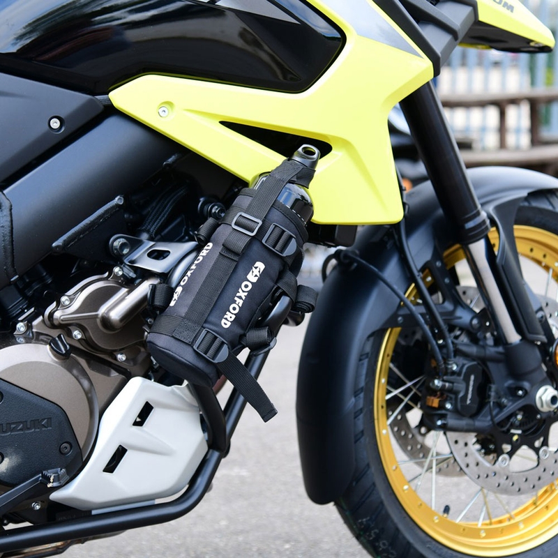 Neoprenski termo etui za bidon Oxford črne barve