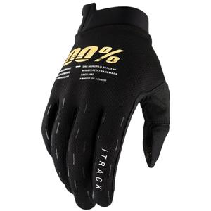 Motokros rokavice 100% - USA ITRACK črno-zlate