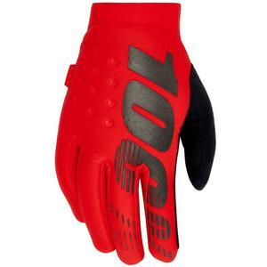 Motokros rokavice 100% - ZDA BRISKER rdeče