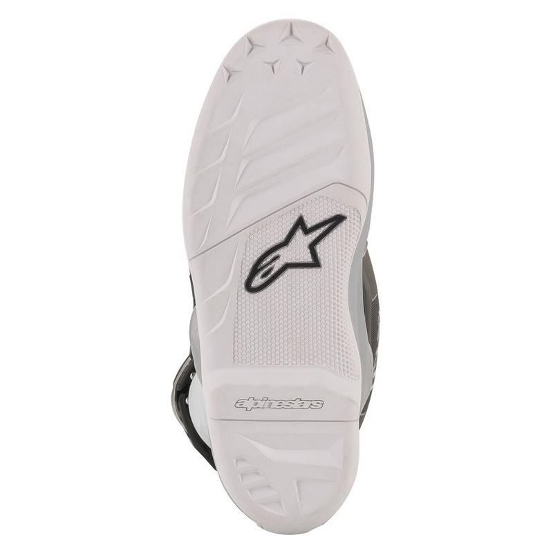 Otroški motokros škornji Alpinestars TECH 7 S črno-srebrno-belo-zlato