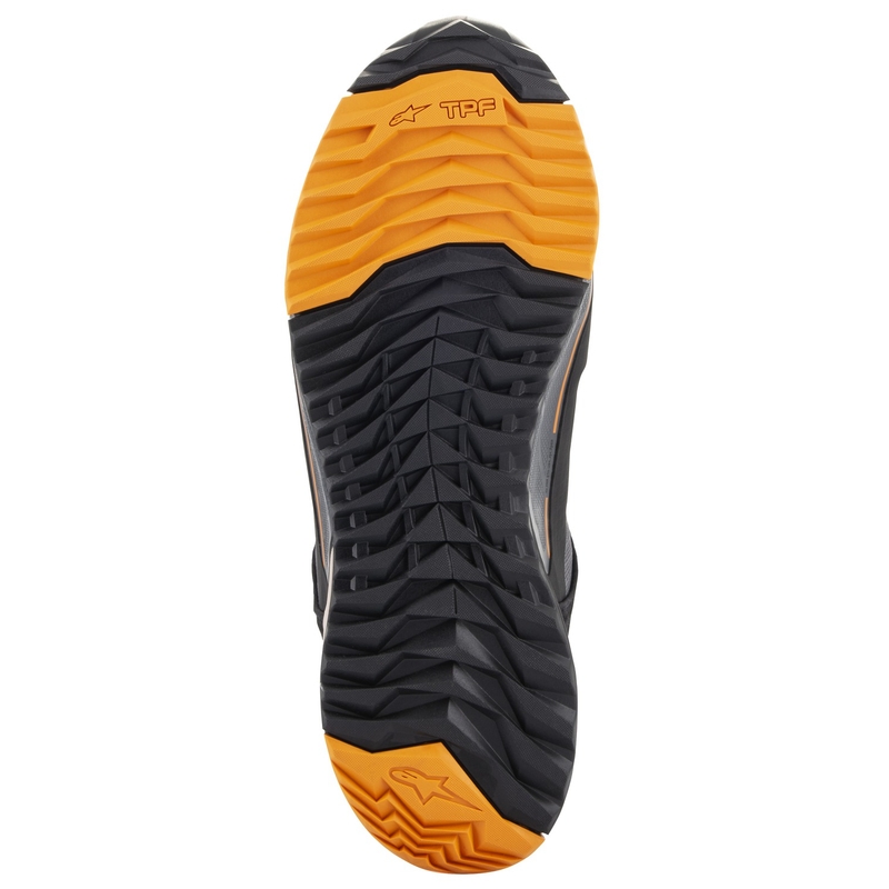 Moto škornji Alpinestars CR-X Drystar črno-rjavo-oranžni