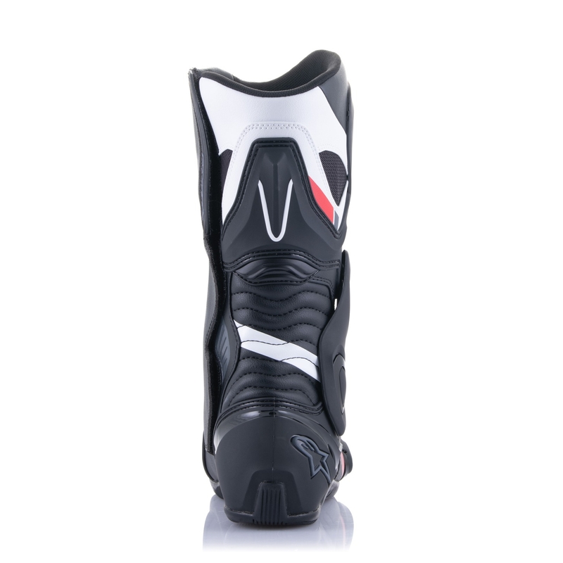 Moto škornji Alpinestars S-MX 6 črno-belo-sivo-rdeče barve