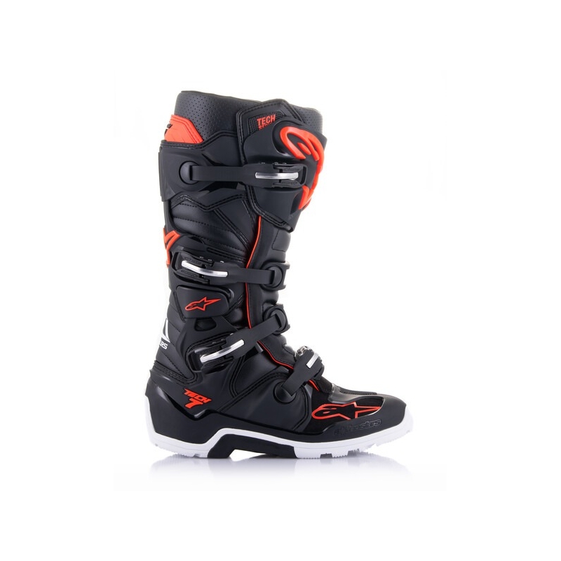 Moto škornji Moto škornji Alpinestars Tech 7 Enduro črno-rdeči fluo-beliTech 7 Enduro črno-rdeči fluo-beli