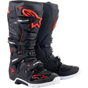 Moto škornji Moto škornji Alpinestars Tech 7 Enduro črno-rdeči fluo-beliTech 7 Enduro črno-rdeči fluo-beli