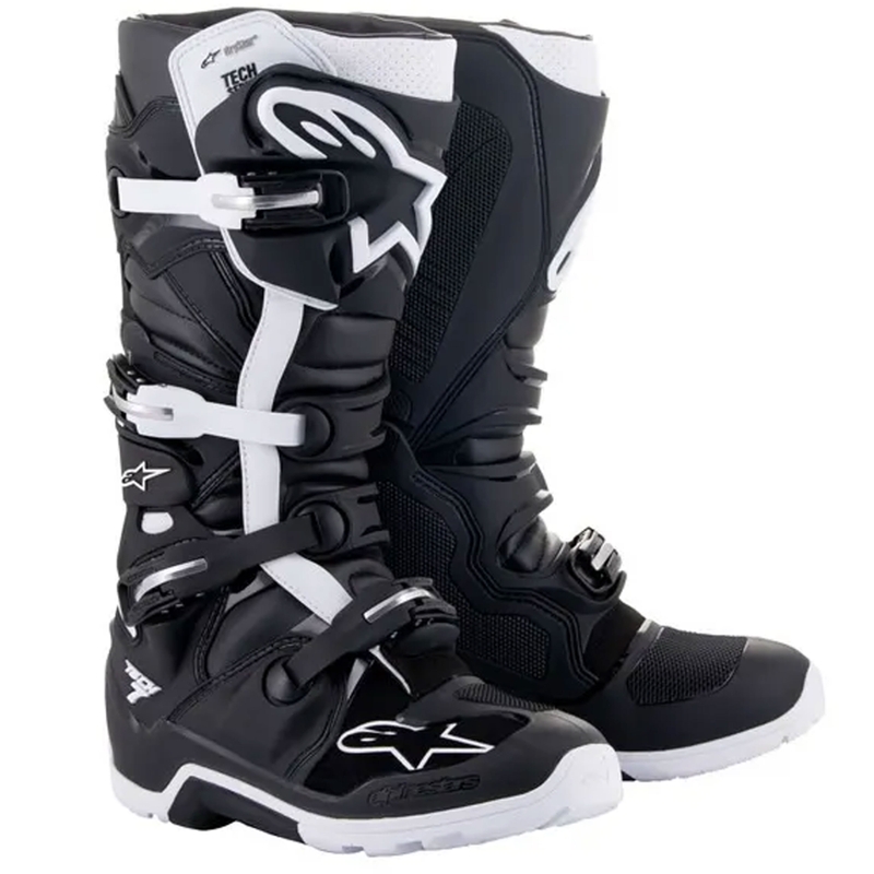 Moto škornji Alpinestars Tech 7 Enduro Drystar črno-beli