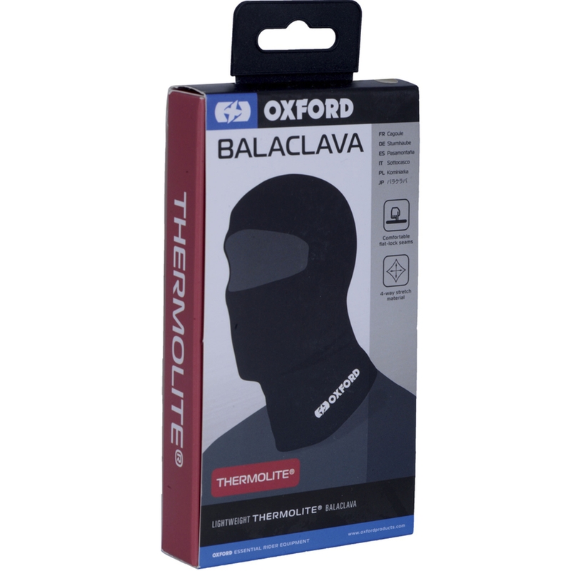Motoristična kapuca Oxford Balaclava Thermolite® črna