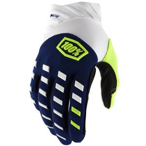 Motokros rokavice 100% - USA AIRMATIC modro-bele
