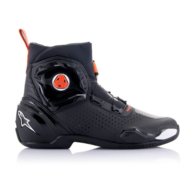 Moto škornji Alpinestars SP-2 črno-belo-fluo rdeča
