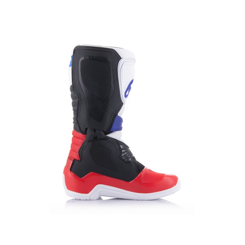Motokros škornji Alpinestars TECH 3 belo-črno-modro-rdeče barve