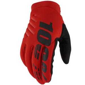 Motokros rokavice 100% - ZDA BRISKER rdeče II