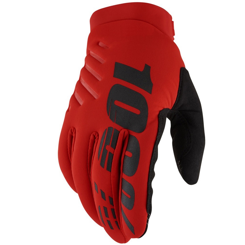 Motokros rokavice 100% - ZDA BRISKER rdeče II