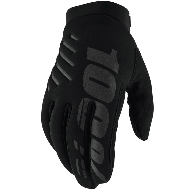 Ženske motokros rokavice 100% - ZDA BRISKER črne