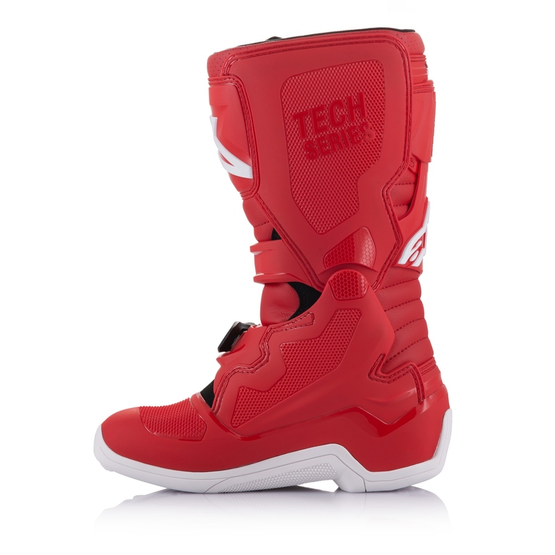 Otroški motoristični škornji Alpinestars Tech 7 S rdeči