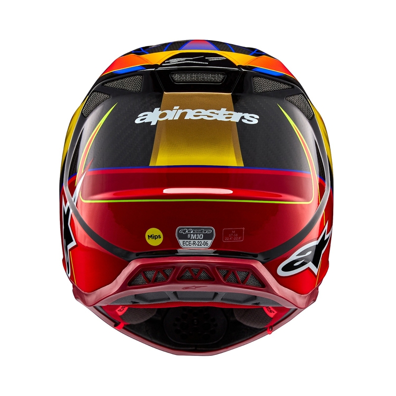 Alpinestars Supertech S-M10 Era zlato-rdeča motokros čelada